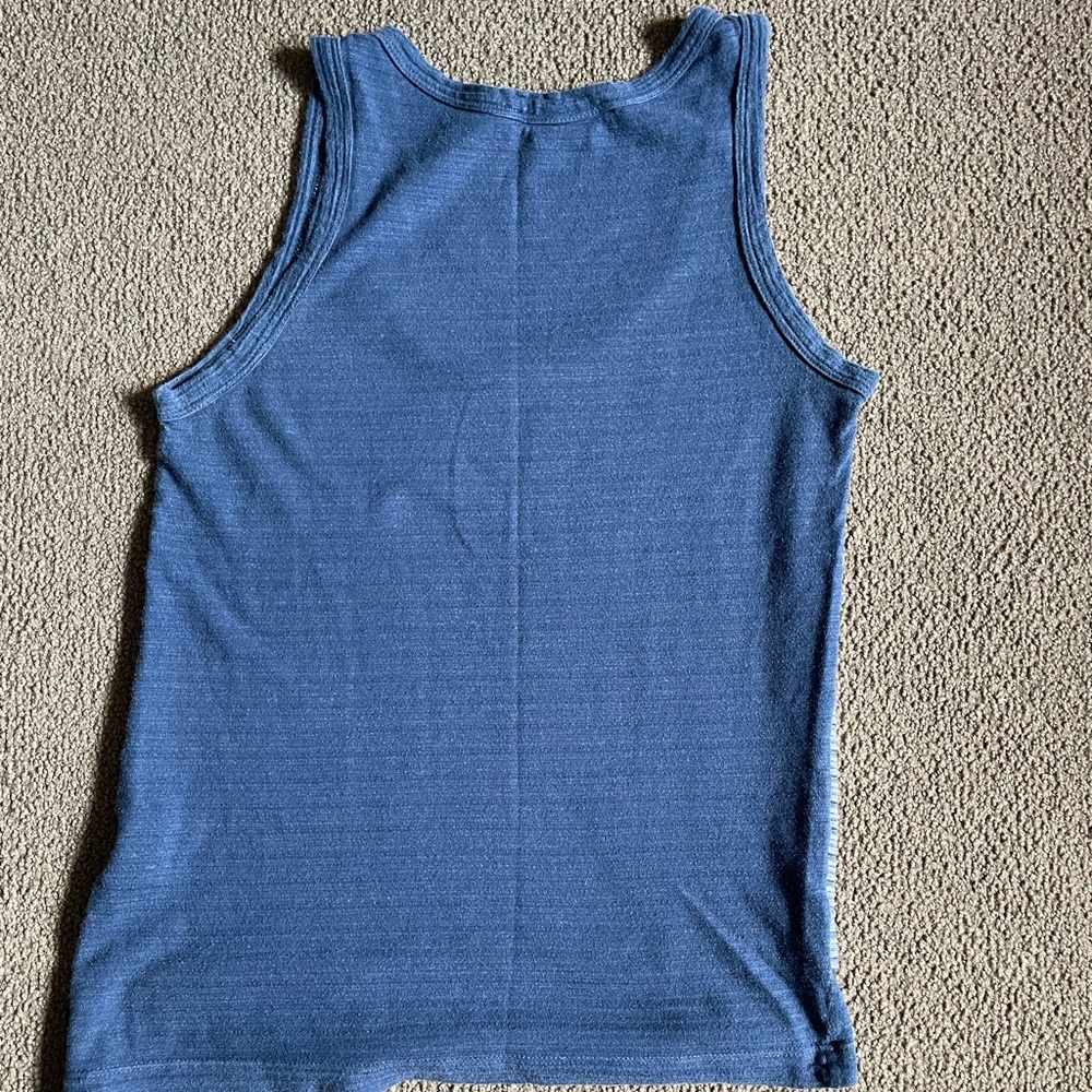 Lacoste Navy and Gray Striped Top - Picture 3 of 3